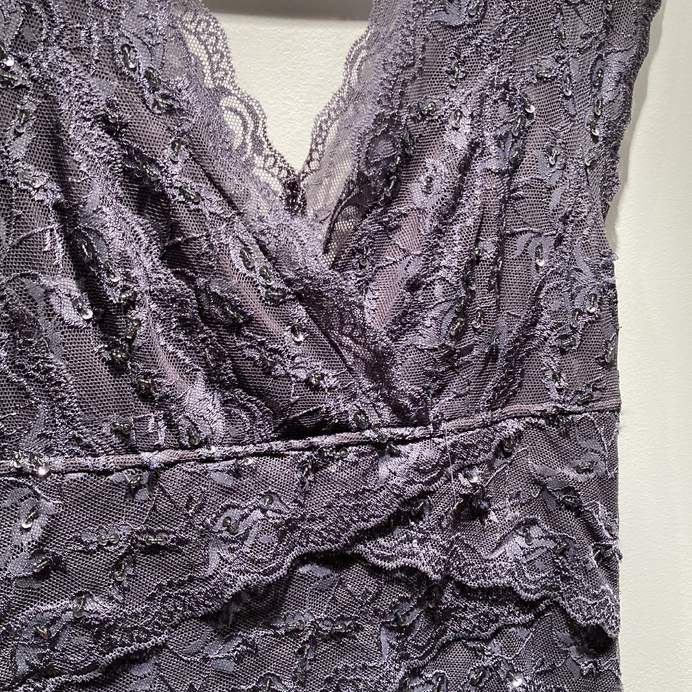 Dark Grey lace dress - Picture 2 of 7
